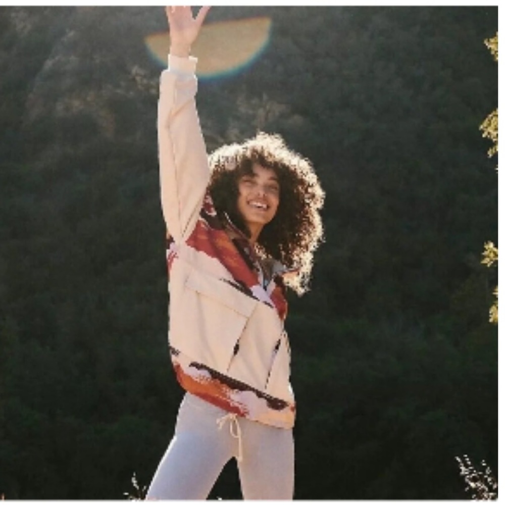 Women’s FREE PEOPLE MOVEMENT Daybreak Half Zip Sweatshirt Jacket-Small